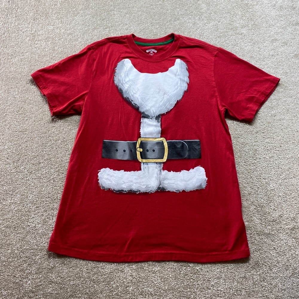 Kids Holiday Time Santa Claus Costume Red Kids Shirt 2XL Christmas‎ Outfit